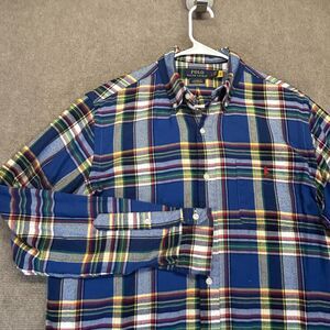 Polo Ralph Lauren Performance Flannel Shirt Men's Large Long Sleeve Button Down